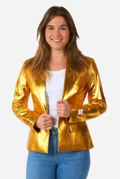 DAMES OppoSuits Kerstblazers|Groovy Gold