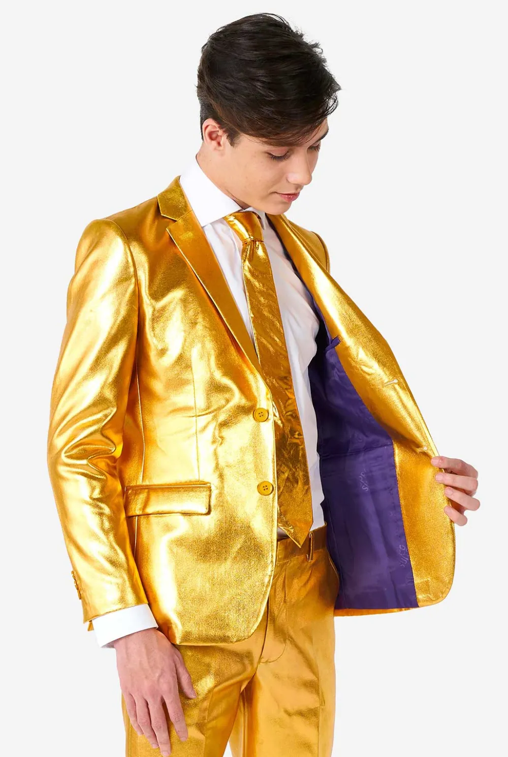 OppoSuits Carnavals Pakken|Effen Gekleurde Pakken|Groovy Gold