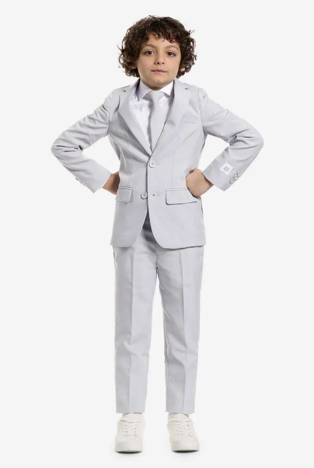 OppoSuits Effen Gekleurde Pakken|Groovy Grey