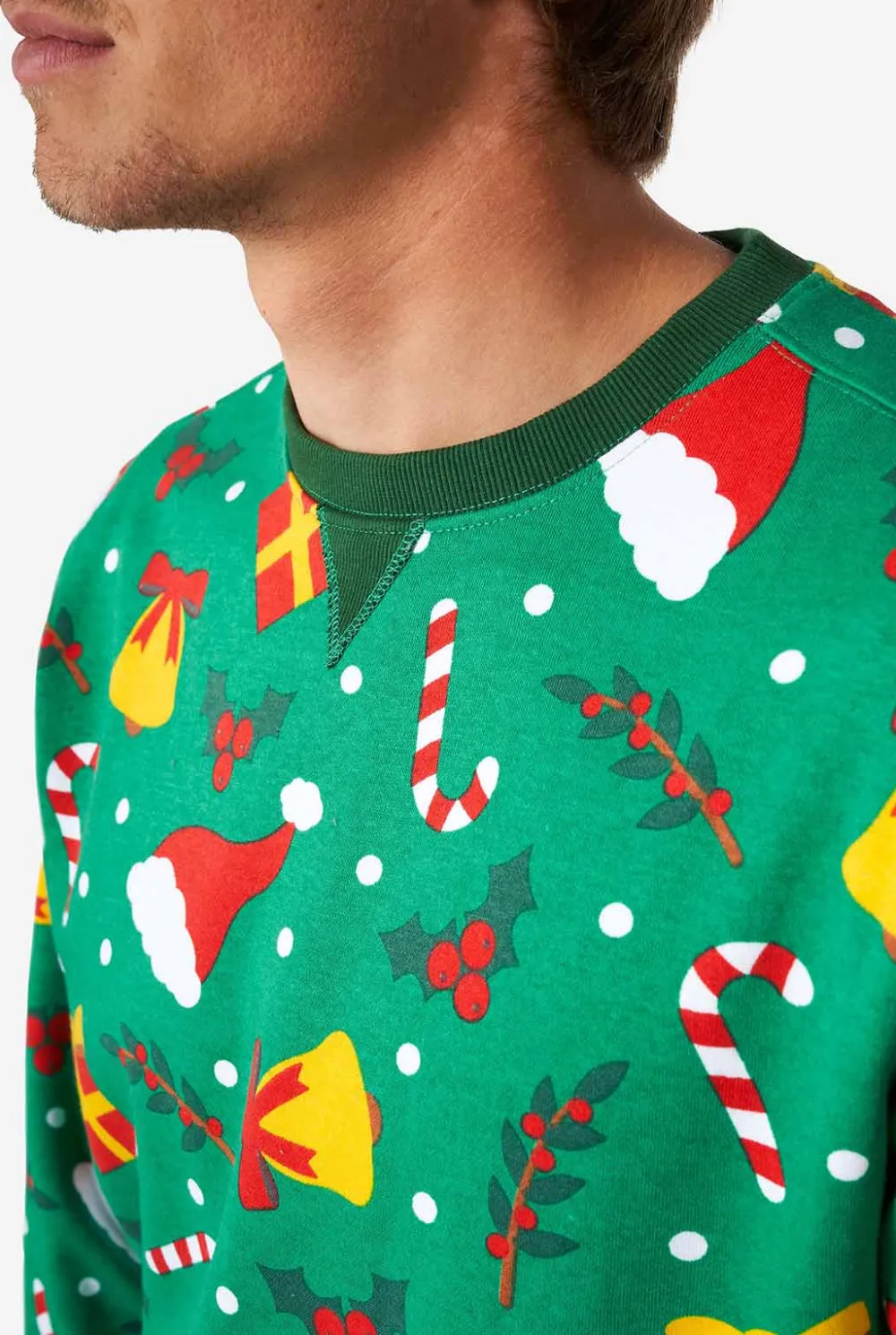 Heren OppoSuits Kerst Sweaters|Holiday Greenish