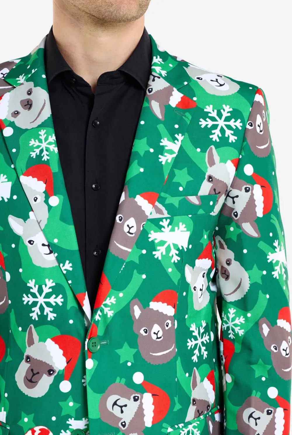 Heren OppoSuits Kerst Blazers|Holiday Llamas