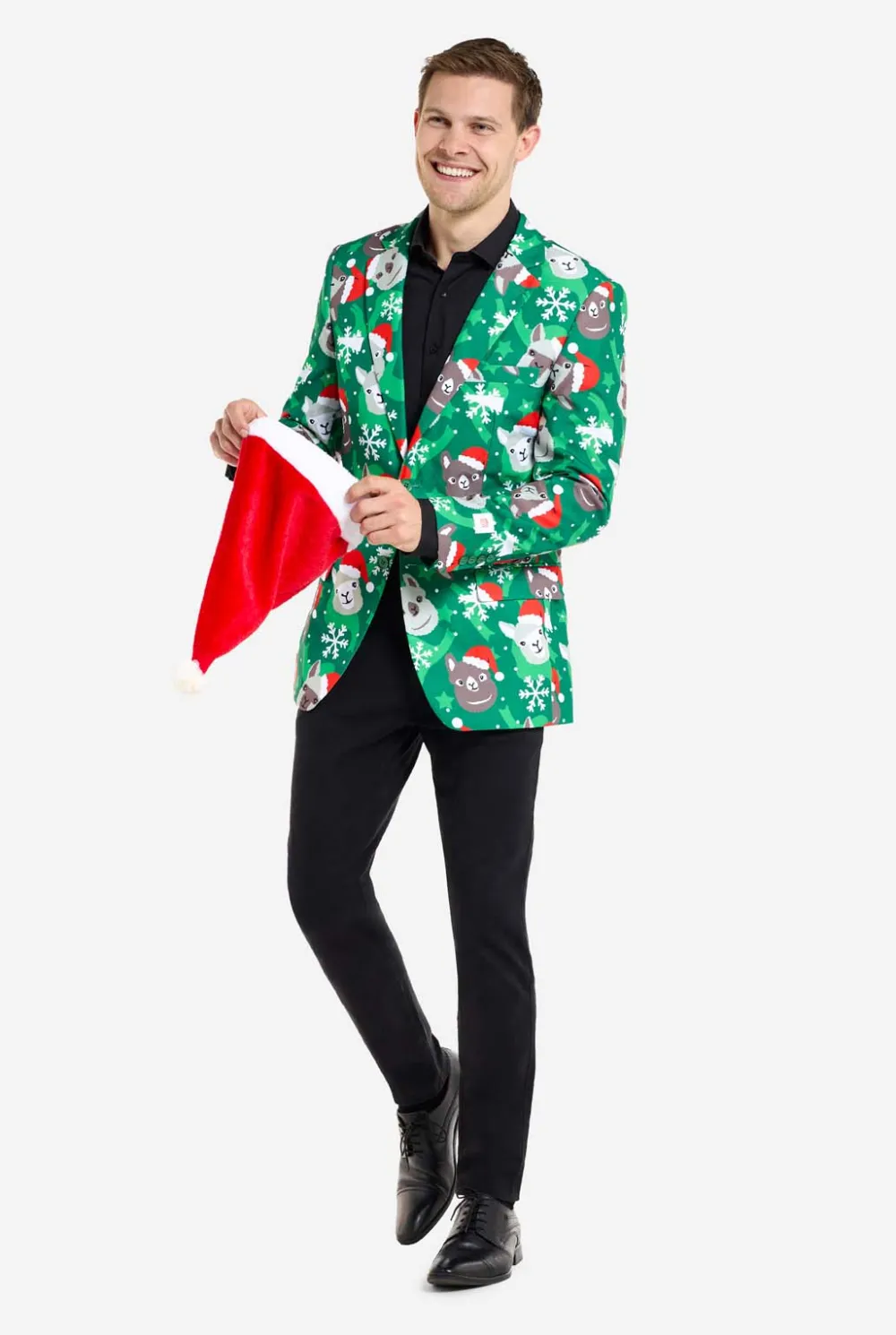 Heren OppoSuits Kerst Blazers|Holiday Llamas