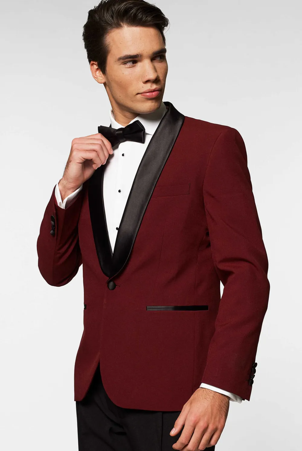 Heren OppoSuits Examen Smokings|Kerst Smokings|Hot Burgundy
