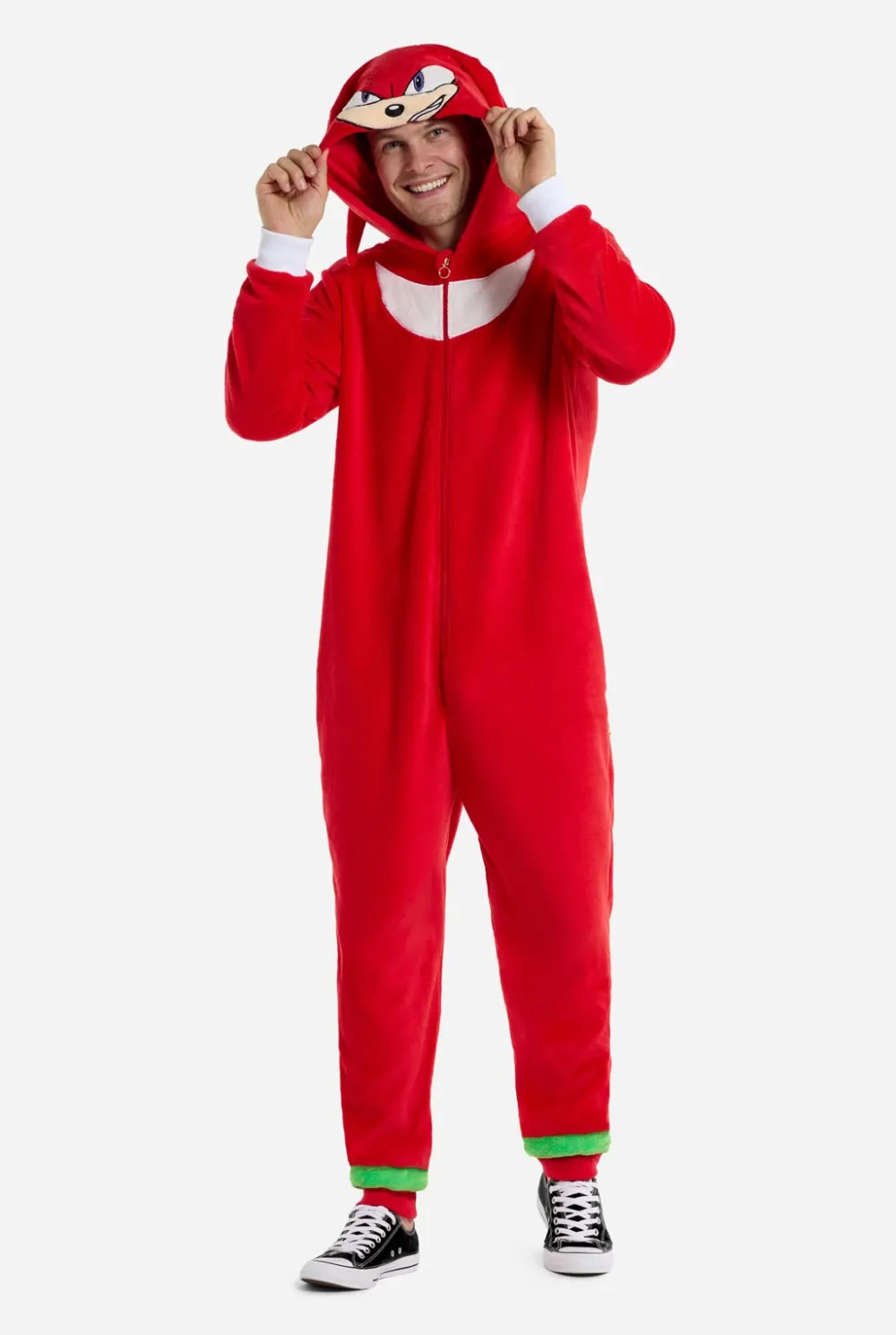DAMES OppoSuits Karakter Onesies|Effen Gekleurde Onesies|Knuckles