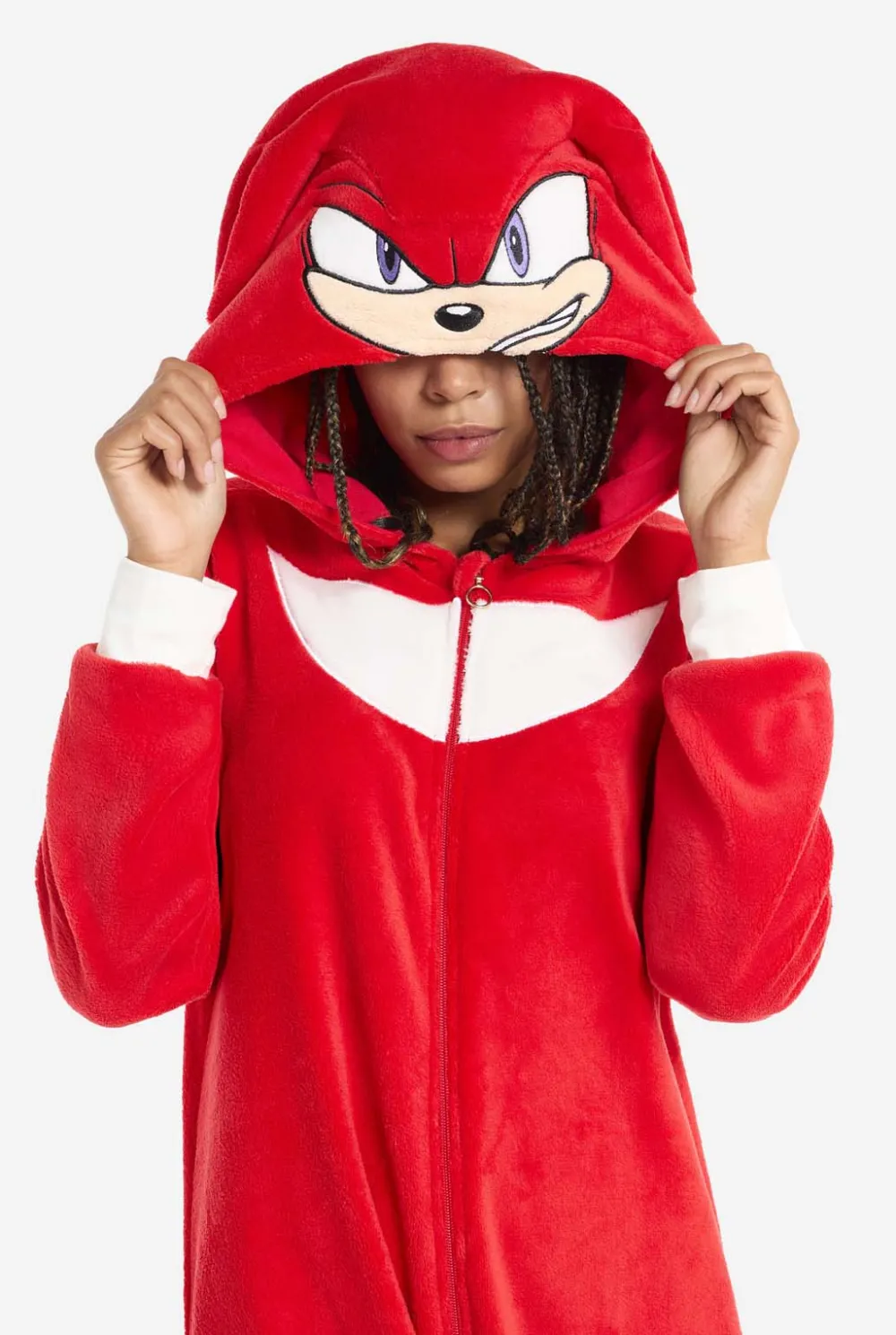 DAMES OppoSuits Karakter Onesies|Effen Gekleurde Onesies|Knuckles