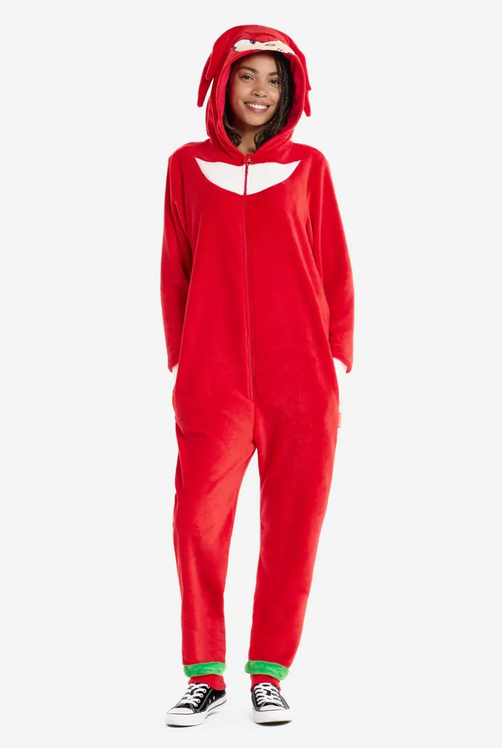 DAMES OppoSuits Karakter Onesies|Effen Gekleurde Onesies|Knuckles