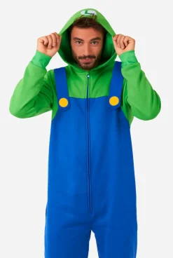 DAMES OppoSuits Karakter Onesies|Effen Gekleurde Onesies|Luigi
