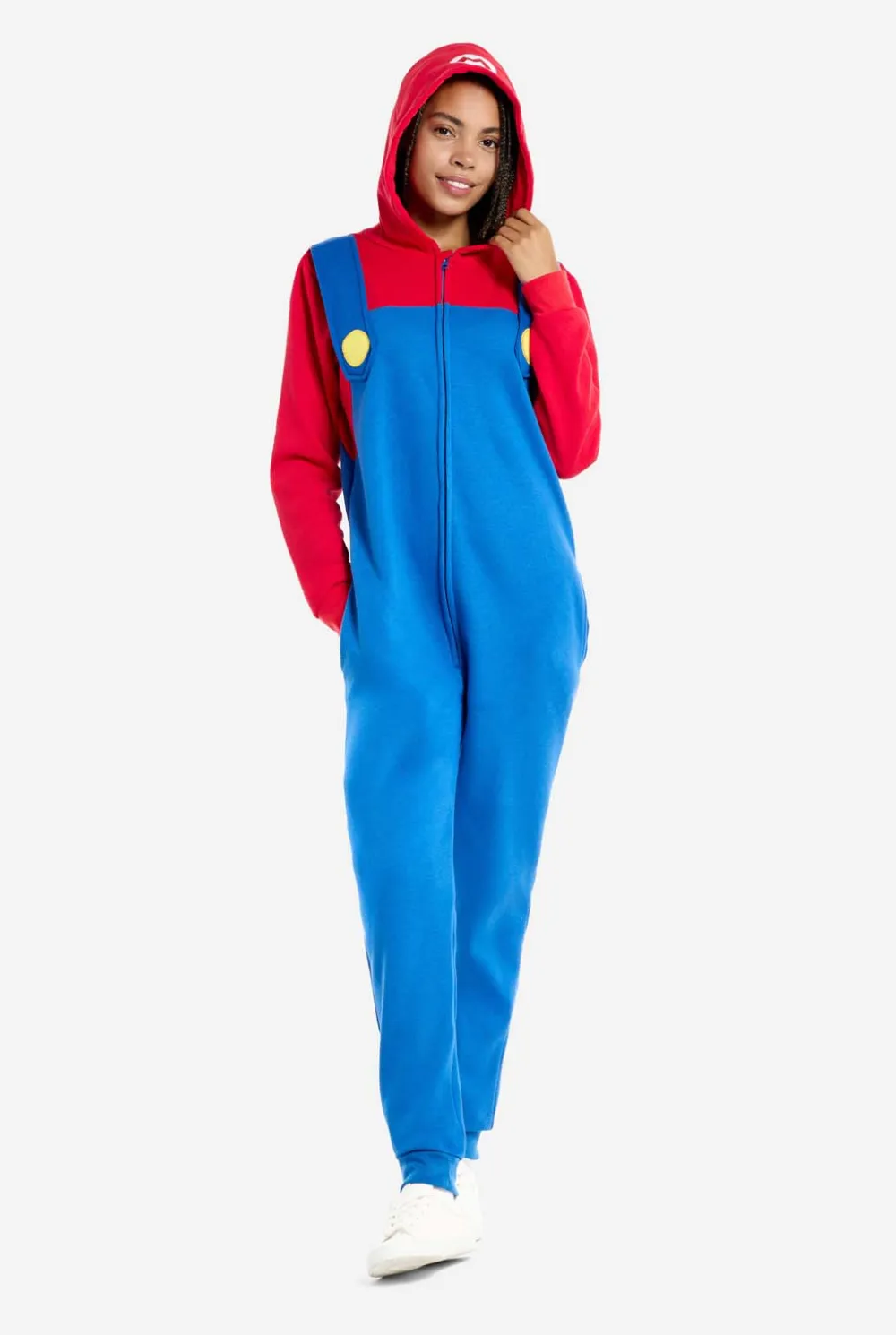 DAMES OppoSuits Karakter Onesies|Effen Gekleurde Onesies|Mario
