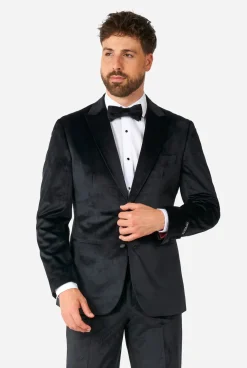 Heren OppoSuits Kerst Smokings|Midnight Black Velvet