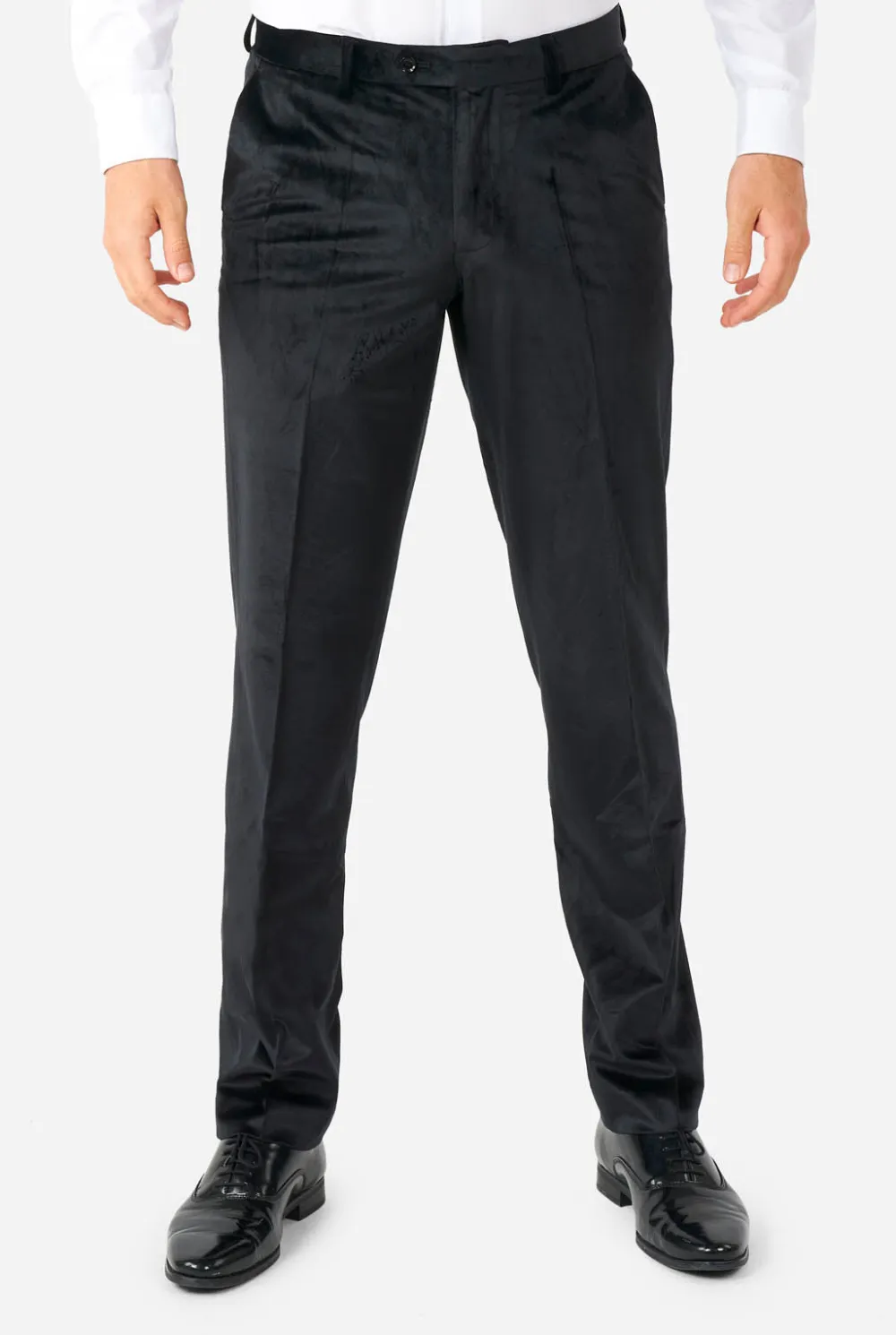 Heren OppoSuits Kerst Smokings|Midnight Black Velvet