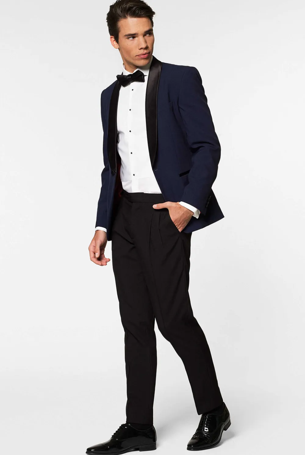 Heren OppoSuits Examen Smokings|Kerst Smokings|Midnight Blue