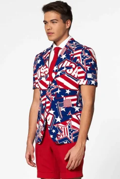 Heren OppoSuits Zomer Pakken|Zomer Pakken|Mighty 'Murica