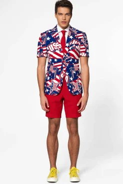 Heren OppoSuits Zomer Pakken|Zomer Pakken|Mighty 'Murica