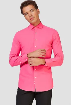Heren OppoSuits Effen Gekleurde Overhemden|Mr. Pink