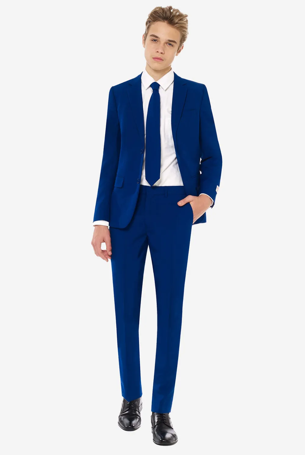 OppoSuits Effen Gekleurde Pakken|Navy Royale