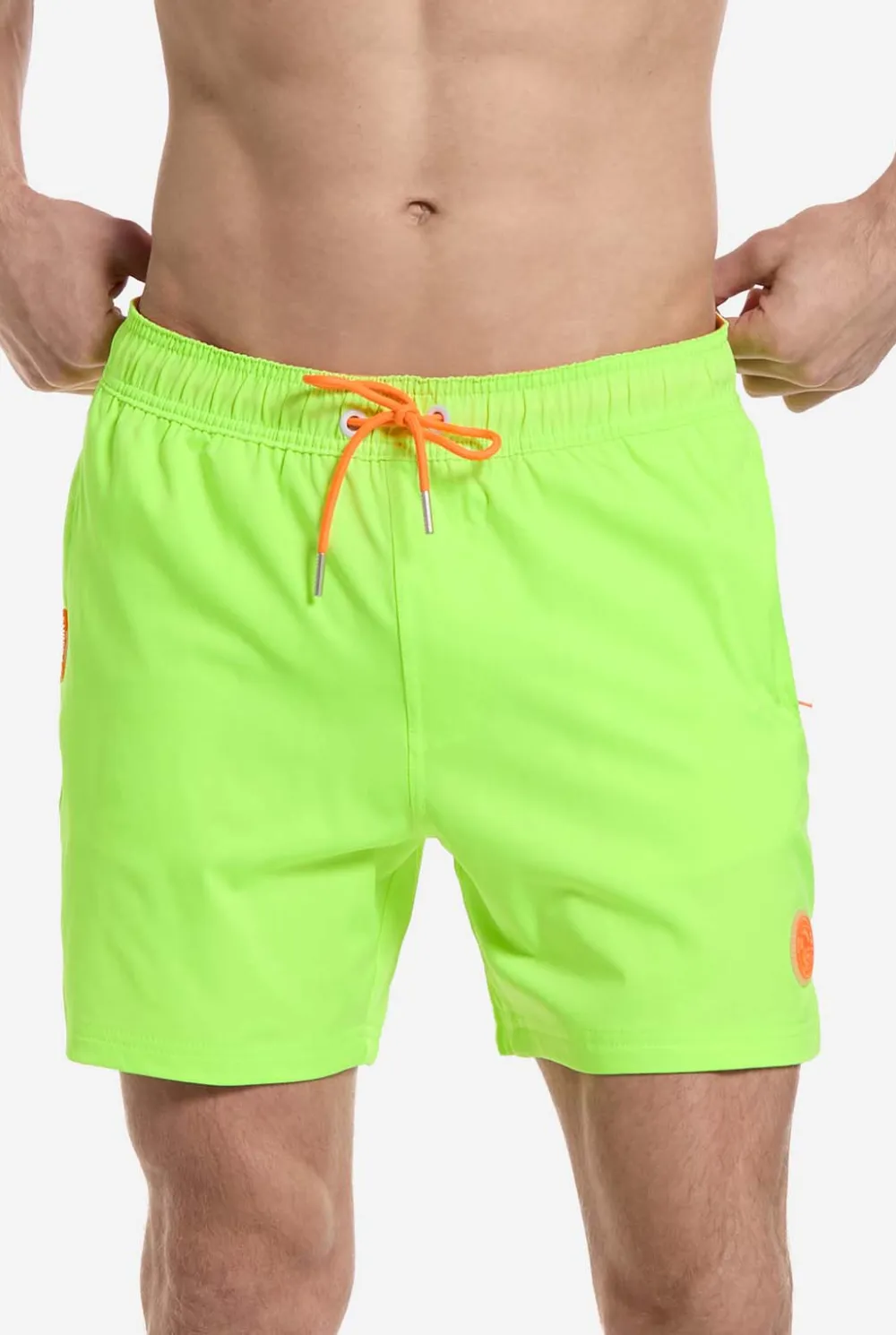 Heren OppoSuits Zwembroeken|Neon Lucky Lime