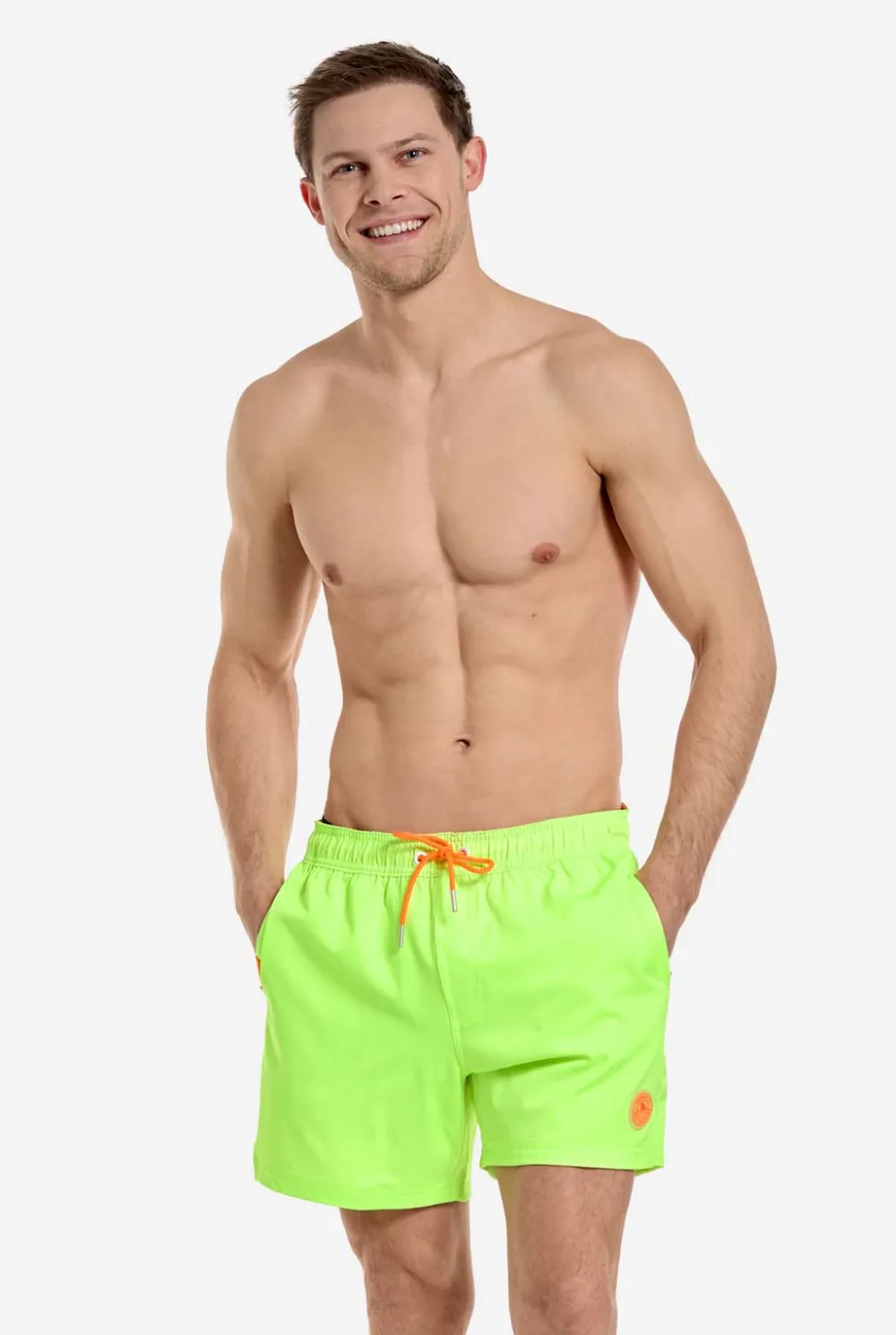 Heren OppoSuits Zwembroeken|Neon Lucky Lime