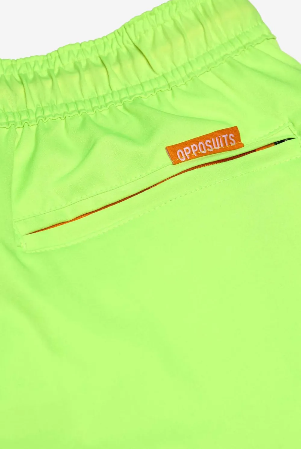 Heren OppoSuits Zwembroeken|Neon Lucky Lime