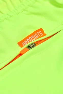 Heren OppoSuits Zwembroeken|Neon Lucky Lime