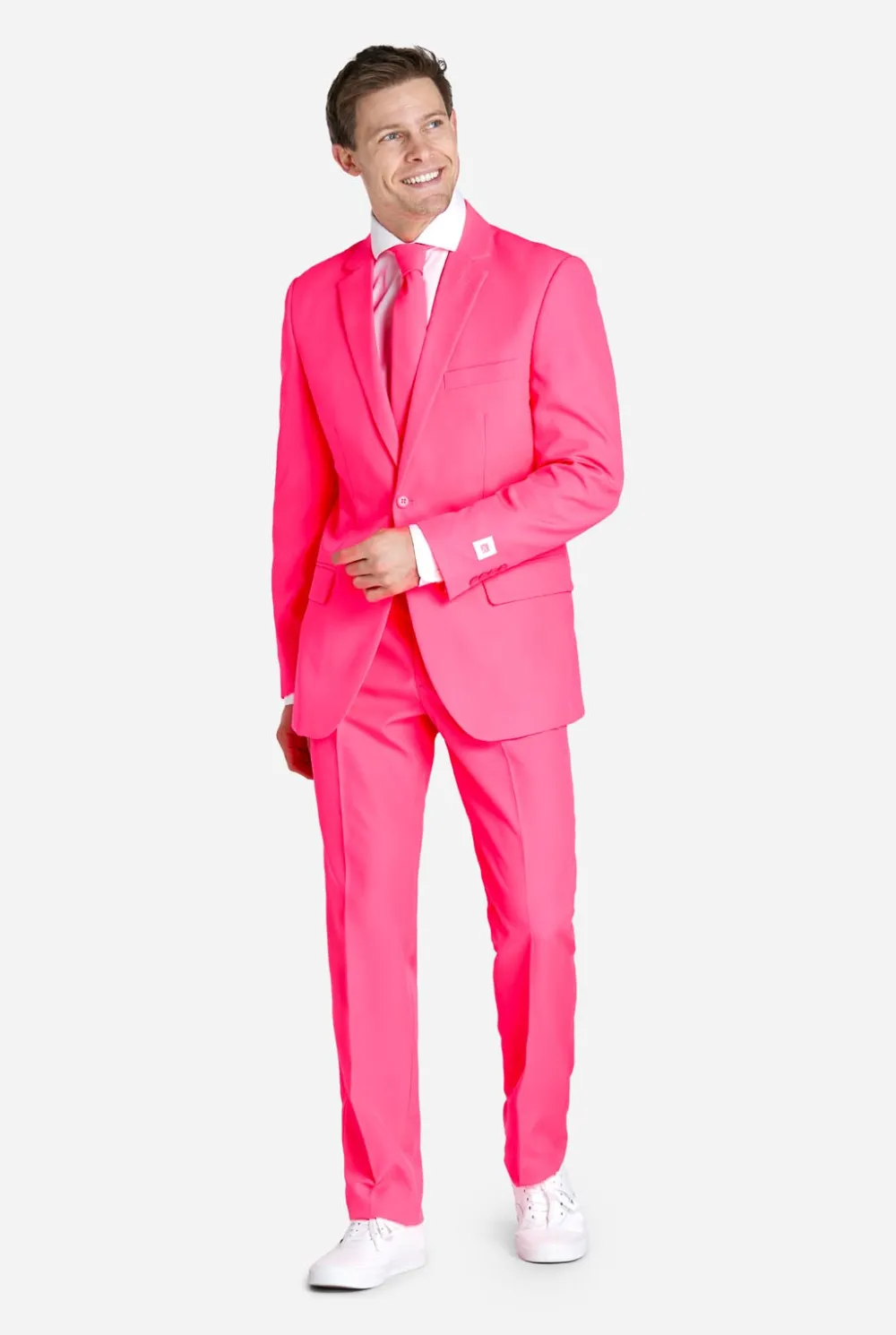 Heren OppoSuits Vrijgezellenfeest Pakken|Pride Pakken|Neon Pink Power