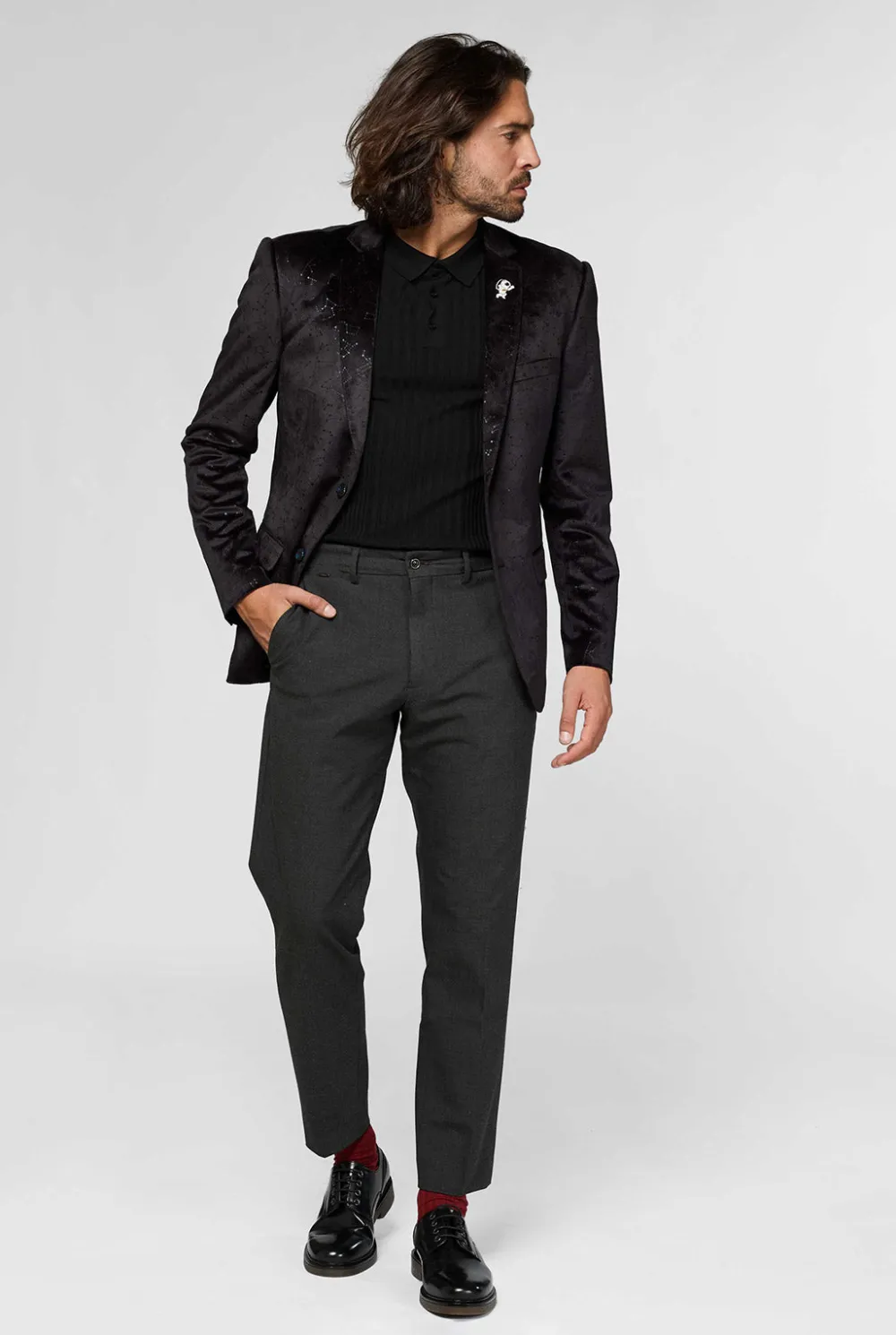 Heren OppoSuits Deluxe Blazers|Outer Space - Constellations - Black