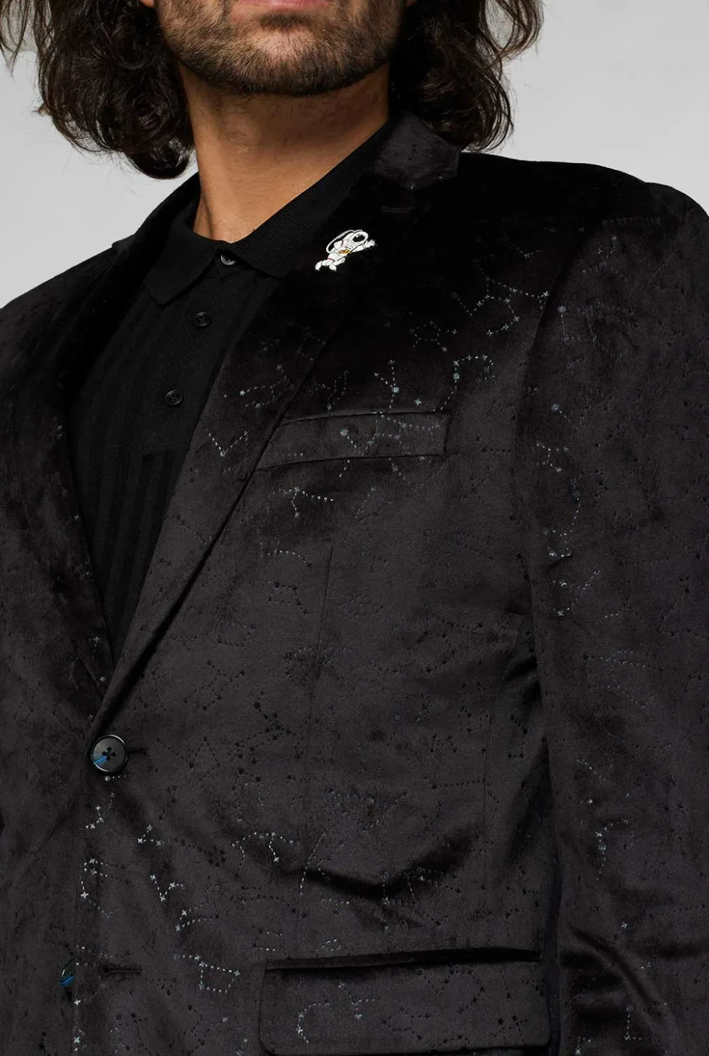 Heren OppoSuits Deluxe Blazers|Outer Space - Constellations - Black