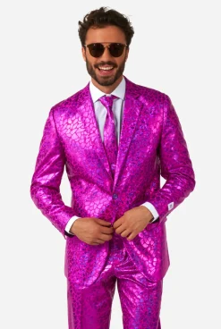 Heren OppoSuits Pride Pakken|Effen Gekleurde Pakken|Peppy Pink