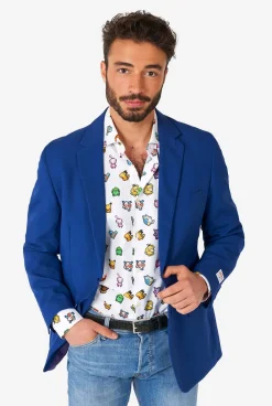 Heren OppoSuits Halloween Overhemden|Pixel Pokémon