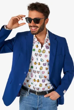 Heren OppoSuits Halloween Overhemden|Pixel Pokémon