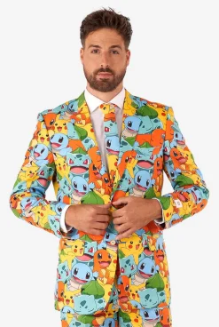 Heren OppoSuits Halloweenpakken|Vrijgezellenfeest Pakken|Pokémon