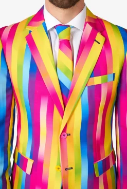 Heren OppoSuits Vrijgezellenfeest Pakken|Pride Pakken|Rainbow Glaze