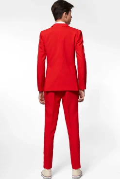 OppoSuits Effen Gekleurde Pakken|Kerst Pakken|Red Devil