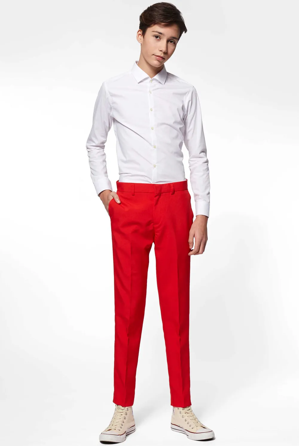 OppoSuits Effen Gekleurde Pakken|Kerst Pakken|Red Devil