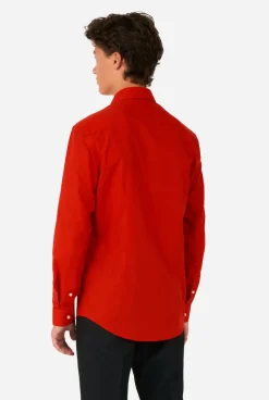 OppoSuits Effen Gekleurde Overhemden|Red Devil