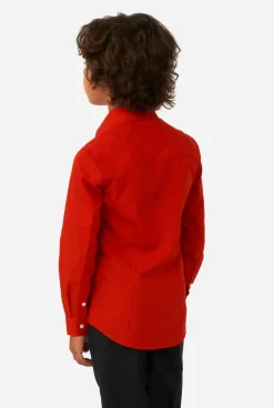 OppoSuits Effen Gekleurde Overhemden|Red Devil