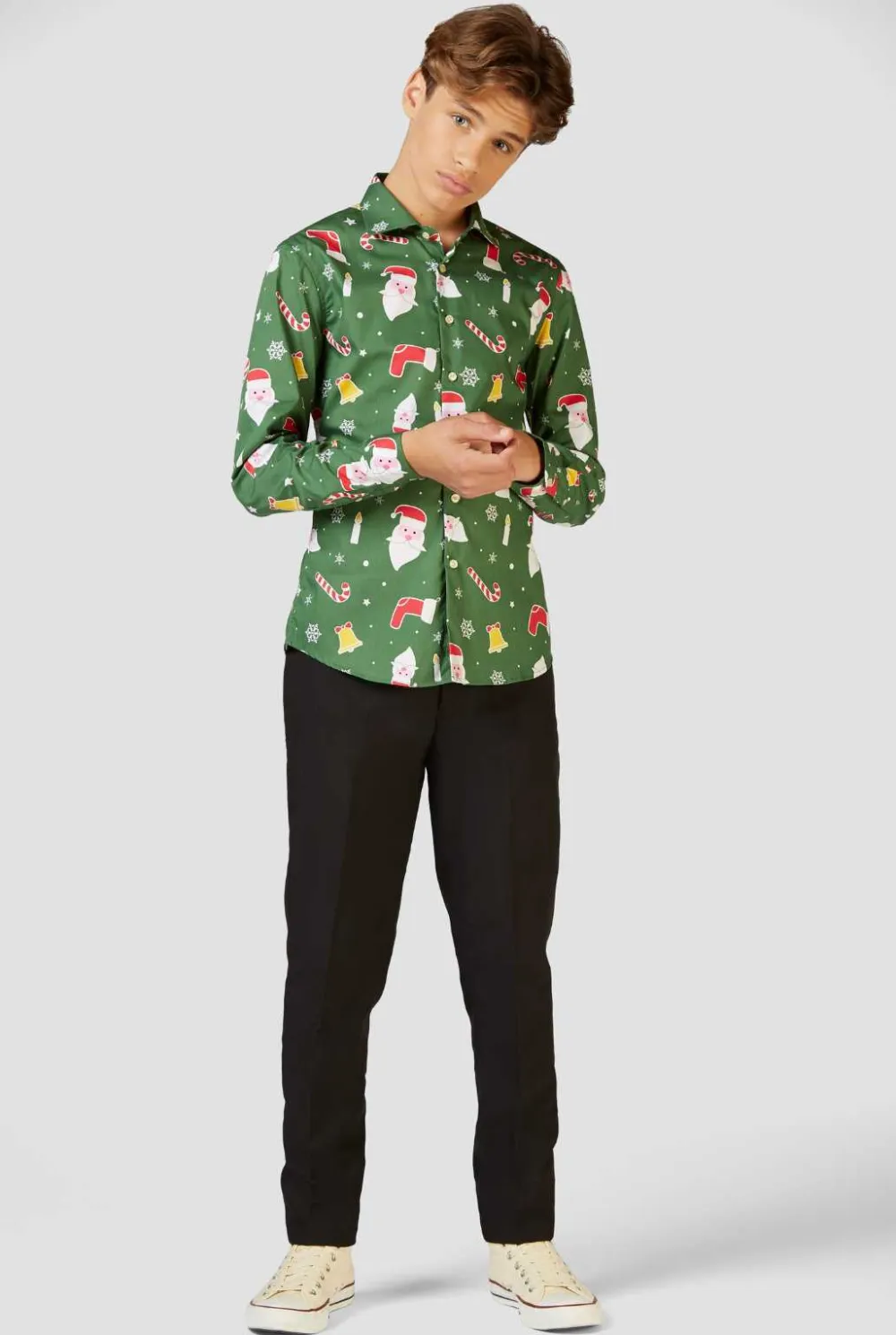 OppoSuits Casual Overhemden|Kerst Overhemden|Santaboss