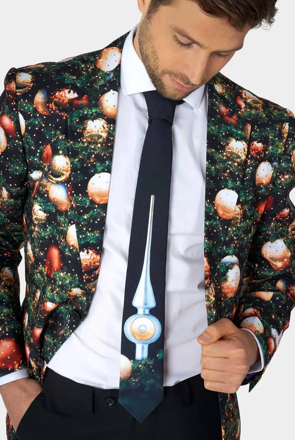 Heren OppoSuits Kerstpakken|Shine Pine