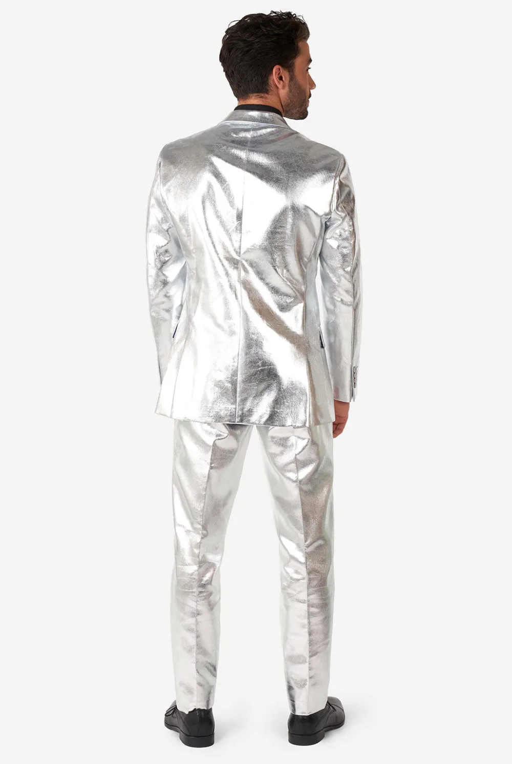 Heren OppoSuits Vrijgezellenfeest Pakken|Trouwpakken|Shiny Silver