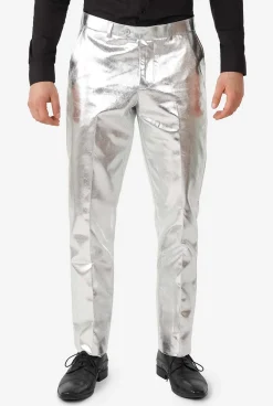 Heren OppoSuits Vrijgezellenfeest Pakken|Trouwpakken|Shiny Silver