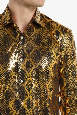 Heren OppoSuits Halloween Overhemden|Shiny Snake