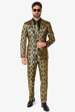 Heren OppoSuits Halloweenpakken|Vrijgezellenfeest Pakken|Shiny Snake