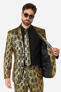 Heren OppoSuits Halloweenpakken|Vrijgezellenfeest Pakken|Shiny Snake