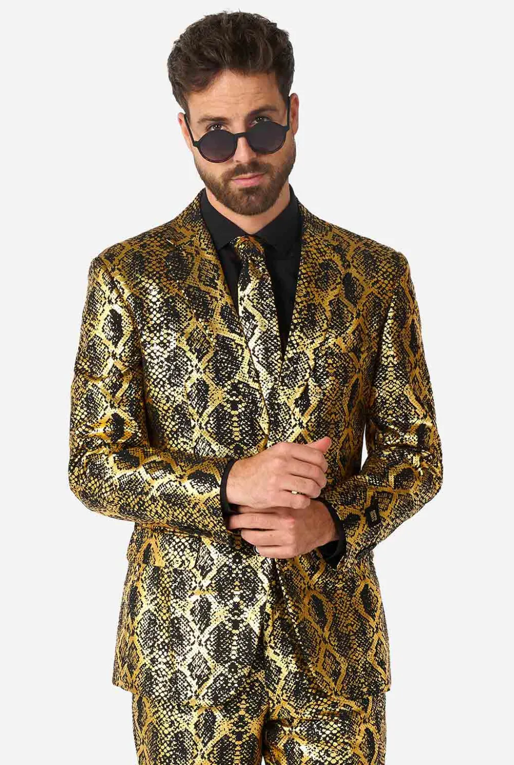 Heren OppoSuits Halloweenpakken|Vrijgezellenfeest Pakken|Shiny Snake