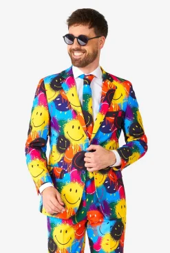 Heren OppoSuits Halloweenpakken|Trouwpakken|Smiley® Drip