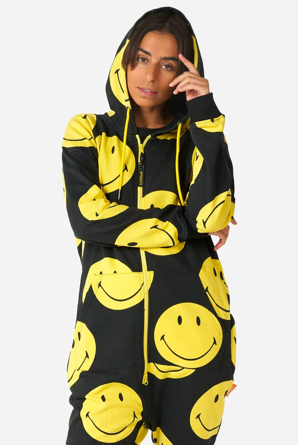 DAMES OppoSuits Effen Gekleurde Onesies|Onesies Met Print|Smiley Original®