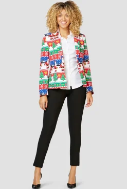 DAMES OppoSuits Party Blazers|Kerstblazers|Snazzy Santa