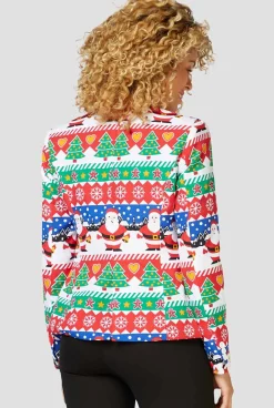 DAMES OppoSuits Party Blazers|Kerstblazers|Snazzy Santa
