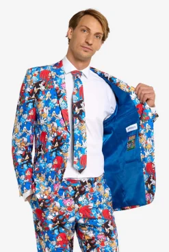 Heren OppoSuits Halloweenpakken|Vrijgezellenfeest Pakken|Sonic the Hedgehog™