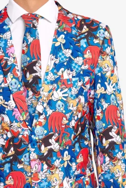 Heren OppoSuits Halloweenpakken|Vrijgezellenfeest Pakken|Sonic the Hedgehog™