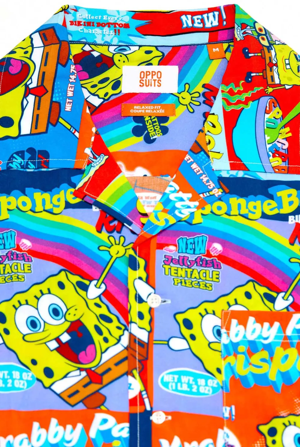 Heren OppoSuits Zomer Overhemden|Hawaii Shirts|SpongeBob™ Breakfast